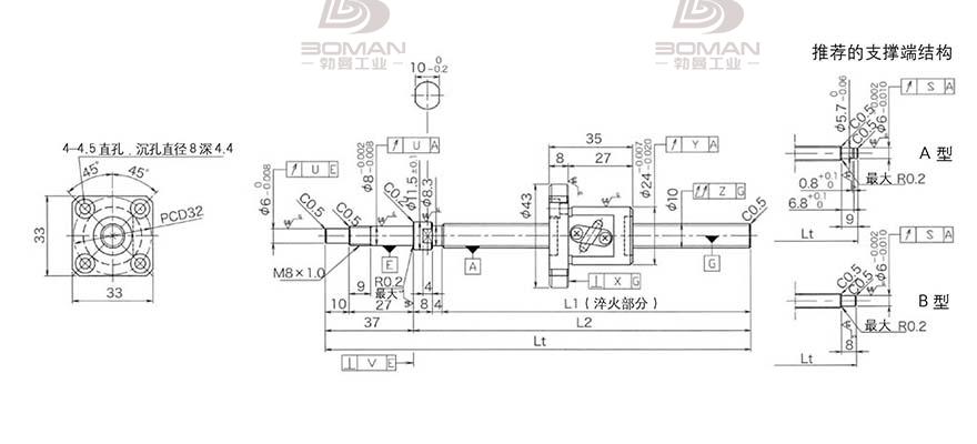 KURODA GP102FDS-AAFR-0320B-C3F 黑田15 和10丝杆价格