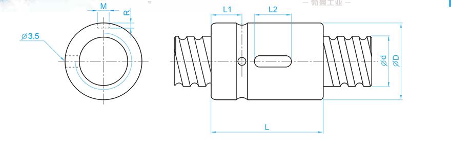 TBI SCI02504-4 tbi滚珠丝杆与螺母的安装方法
