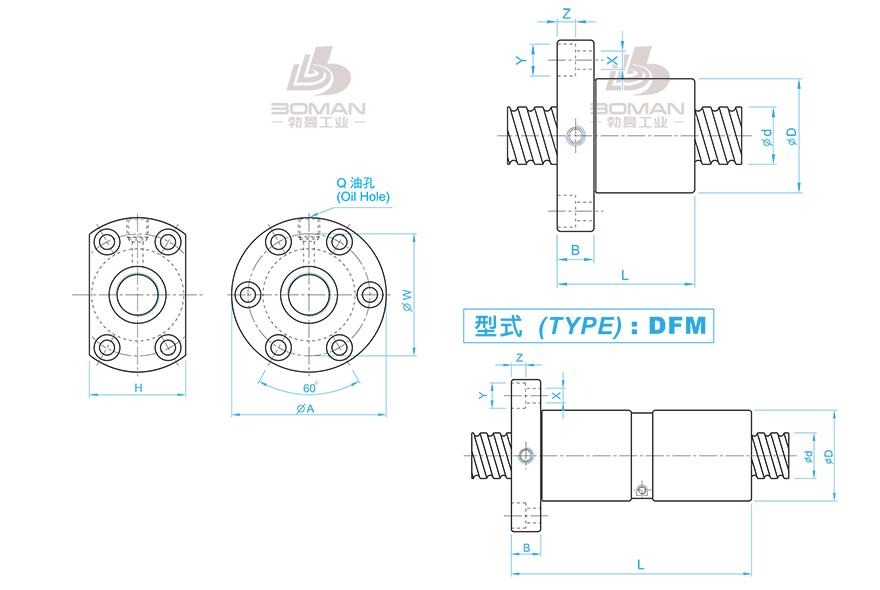 TBI DFM03205-4 TBI丝杆的型号怎么看